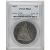 Image 1 : 1865 S$1 PR62 PCGS. This razor-sharp specimen is richl 