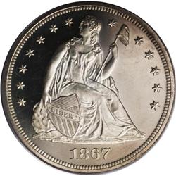 1867 S$1 PR66 Deep Cameo PCGS. This is a sensational p 