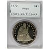 Image 3 : 1872 S$1 PR65 PCGS. Doubled Reverse Die. This lovely G 