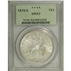 Image 1 : 1874-S T$1 MS62 PCGS. Solidly struck with strong luste 