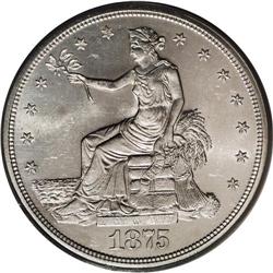 1875-S/CC T$1 MS63 PCGS. FS-501 (012.5). Type One. All 