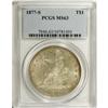 Image 1 : 1877-S T$1 MS63 PCGS. Pale gold-gray overall with smal 