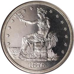 1876 T$1 PR65 Cameo NGC. Type One Obverse / Type Two R 