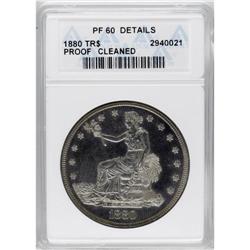 1880 T$1 --Cleaned--ANACS. PR60 Details. This exactingl 