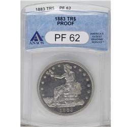 1883 T$1 PR62 ANACS. One of only 979 specimens coined 