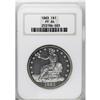Image 3 : 1883 T$1 PR64 NGC. With a proof-only mintage of just 9 