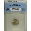 Image 1 : 1962 1C --Struck on a Dime Planchet--MS64 ANACS. Highly 