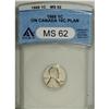 Image 1 : 1968 1C --Struck on a Canadian Dime Planchet--MS62 ANAC 