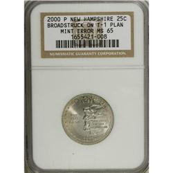 2000-P 25C New Hampshire--Broadstruck on a Type One Pl 