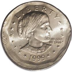 1999-P SBA$ Anthony Dollar--Large Broadstrike Out of C 