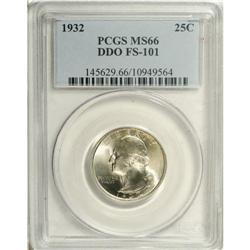 1932 25C --Doubled Die Obverse--MS66 PCGS. FS-101. Prom 