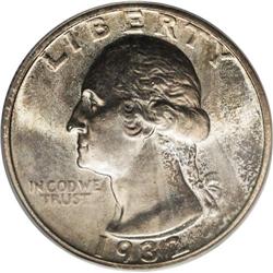 1932-D 25C MS63 PCGS. Pearl-gray, orange-gold, and lem 