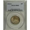 Image 3 : 1932-D 25C MS63 PCGS. The mintmark is clearly repunche 