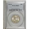 Image 1 : 1932-S 25C MS64 PCGS. Light, mottled smoke-gray and ol 