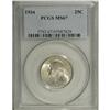 Image 1 : 1934 25C Medium Motto MS67 PCGS. Smoke-gray surfaces w 