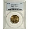 Image 1 : 1934 25C Light Motto MS66 PCGS. Solidly struck and imm 