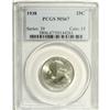 Image 1 : 1938 25C MS67 PCGS. Well struck, highly lustrous, and 