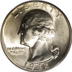 1942-D 25C Doubled Die Reverse MS65 PCGS. FS-016; Bree 