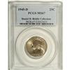 Image 1 : 1945-D 25C MS67 PCGS. Ex: Daniel D. Biddle Collection, 