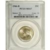 Image 1 : 1946-D 25C MS67 PCGS. A lustrous satiny white example 