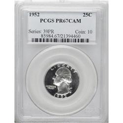 1952 25C PR67 Cameo PCGS. Superbird. FS-25-1952-901. T 