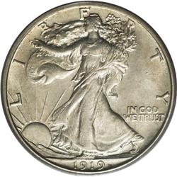 1919-S 50C MS63 PCGS. Even though the mintage of 1.55 