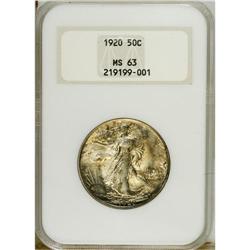 1920 50C MS63 NGC. This older holder example is bathed 