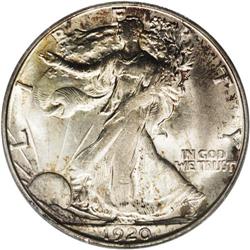 1920-S 50C MS63 PCGS. The surfaces are predominantly s 