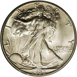 1923-S 50C MS64 PCGS. A nicely struck golden-brown and 