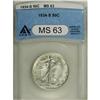 Image 1 : 1934-S 50C MS63 ANACS. A quality example that is well 