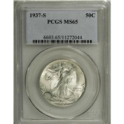 1937-S 50C MS65 PCGS. The lustrous, semi-reflective su 