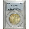Image 1 : 1941 50C MS67 PCGS. Orange and gold-gray patina graces 