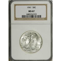 1941 50C MS67 NGC. This sparkling Superb Gem has fresh 