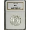 Image 1 : 1943-D 50C MS67 NGC. Well struck with hardly any tonin 