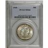 Image 1 : 1945 50C MS66 PCGS. A narrow arc of reddish-gold and g 