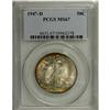 Image 3 : 1947-D 50C MS67 PCGS. Beautiful powder-blue, orange, a 