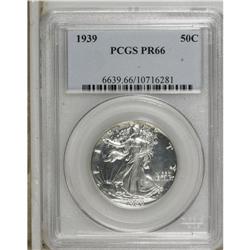 1939 50C PR66 PCGS. Crisply struck and gleaming with j 
