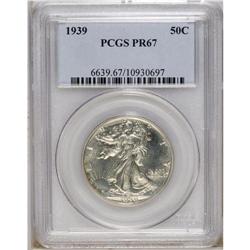 1939 50C PR67 PCGS. Impressive striking qualities and 