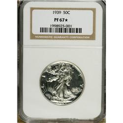 1939 50C PR67 S NGC. This brilliant and immaculate Su 
