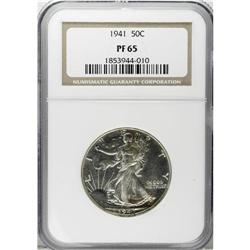1941 50C PR65 NGC. Well struck and impeccably preserve 