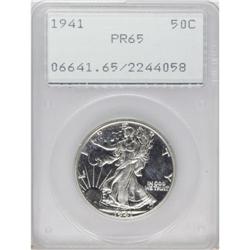 1941 50C PR65 PCGS. No AW monogram. This flashy and ne 