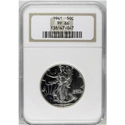 1941 50C PR66 NGC. A gleaming and well-preserved examp 