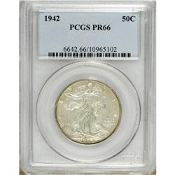 1942 50C PR66 PCGS. An excellent strike, as befits a P 