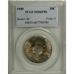 1949 50C MS66 Full Bell Lines PCGS. Beautiful golden-b 