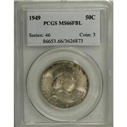 1949 50C MS66 Full Bell Lines PCGS. Speckled, multicol 