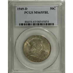 1949-D 50C MS65 Full Bell Lines PCGS. Solidly struck a 