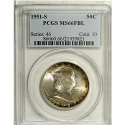 1951-S 50C MS66 Full Bell Lines PCGS. Boldly struck wi 