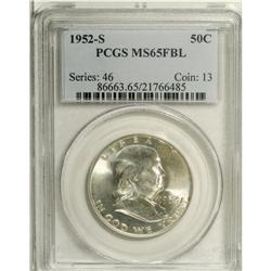 1952-S 50C MS65 Full Bell Lines PCGS. The frosty surfa 