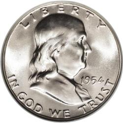 1954-S 50C MS66 Full Bell Lines NGC. This exemplary Fr 