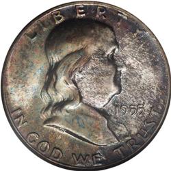 1955 50C MS67 Full Bell Lines NGC. Mottled but delight 